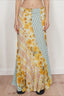 Daisy Floral Asymmetrical Boho Skirt