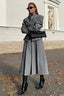 Fitted Cropped Blazer Long A Line Skirt Set