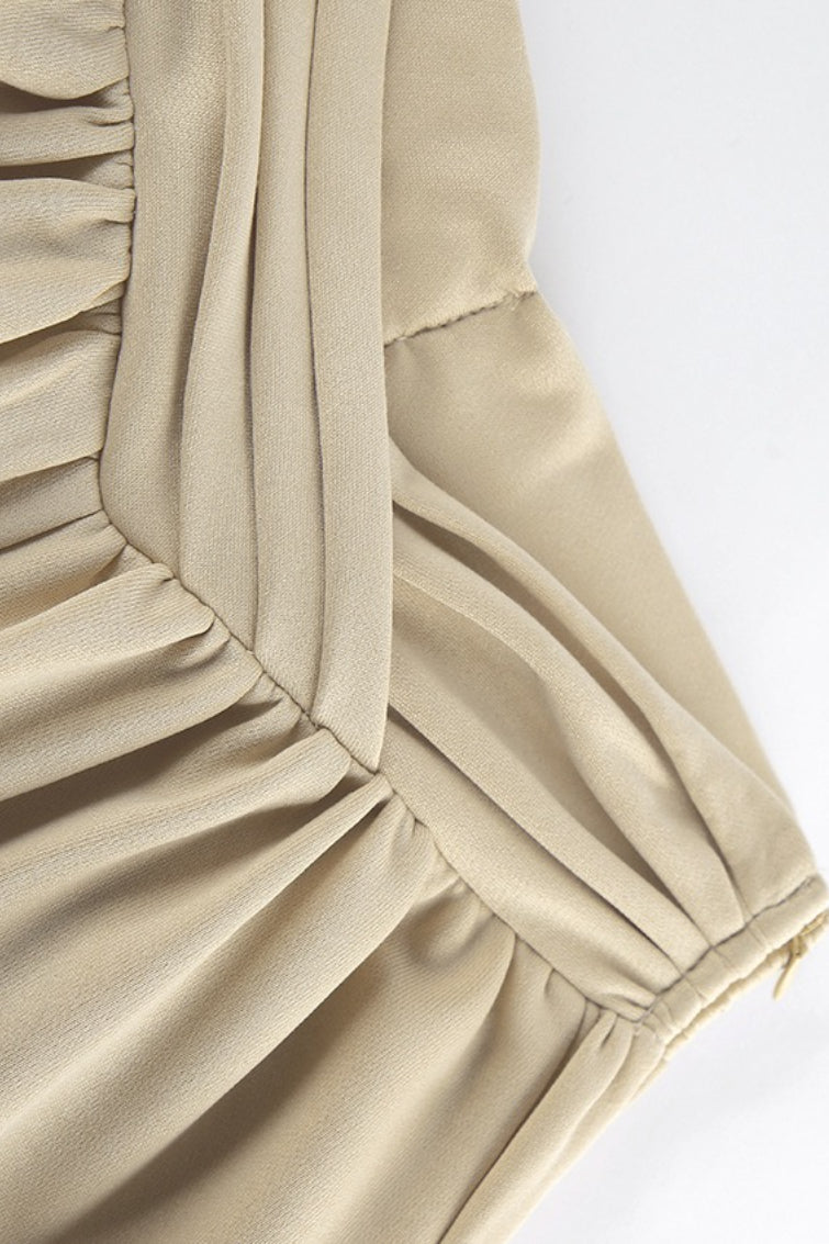 Casual Cinched Waist Flared Sleeve Top Palazzo Pants Set