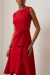 Elegant Formal Gown Midi Dress