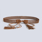Boho Handmade Woven Wide Waist Belt
