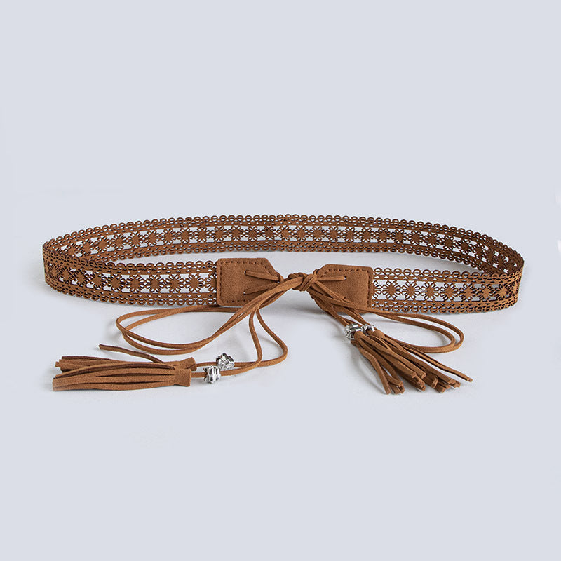 Boho Handmade Woven Wide Waist Belt