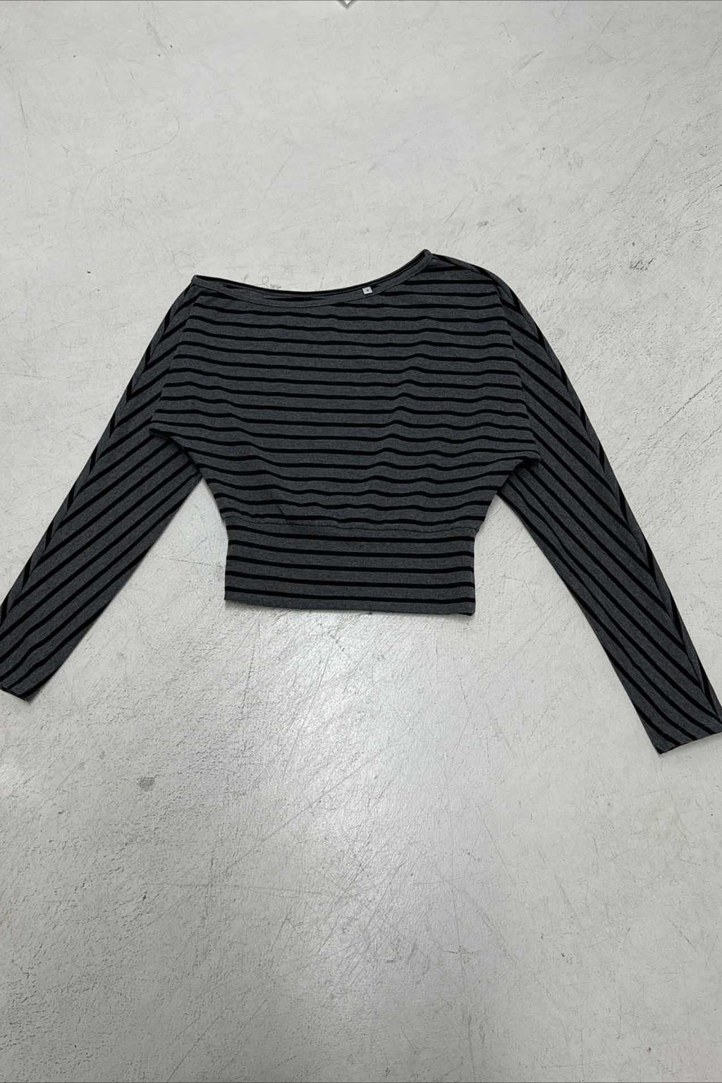 Striped Off Shoulder Cropped Top Shorts Set