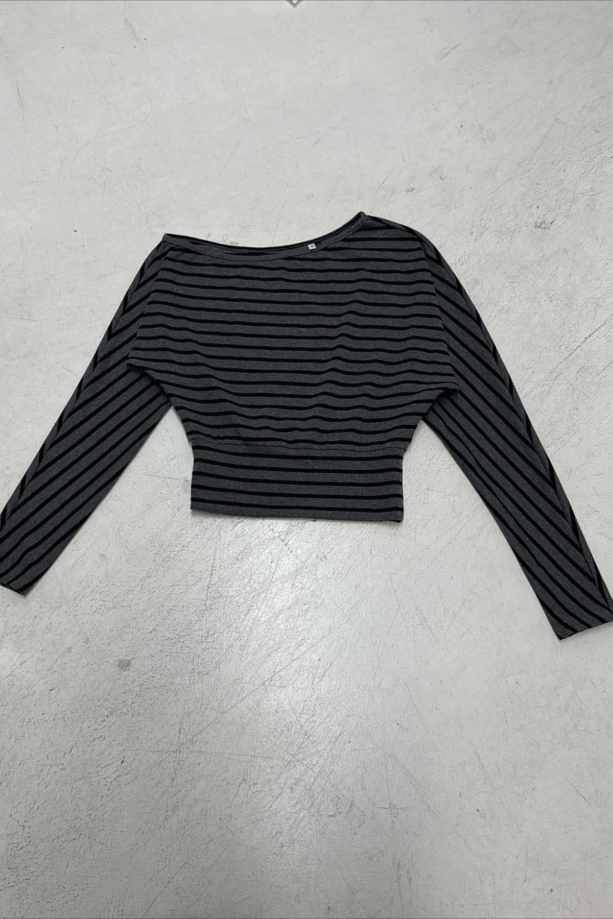 Striped Off Shoulder Cropped Top Shorts Set