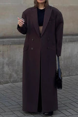 Blazer Lapel Long Jacket Style Overcoat