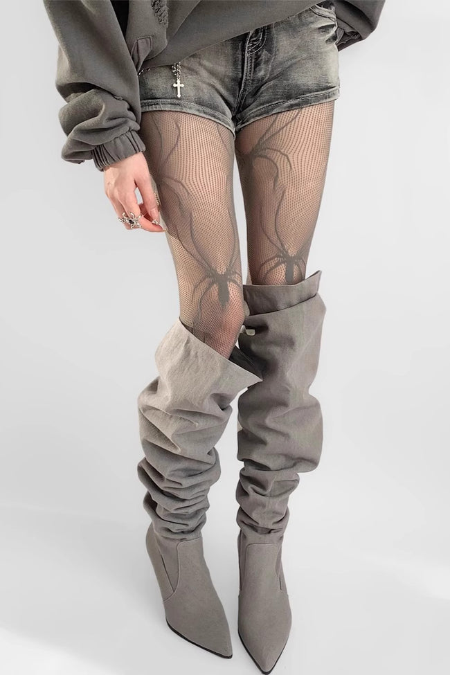 Gothic Spider Pattern Hollow Out Tights Main image