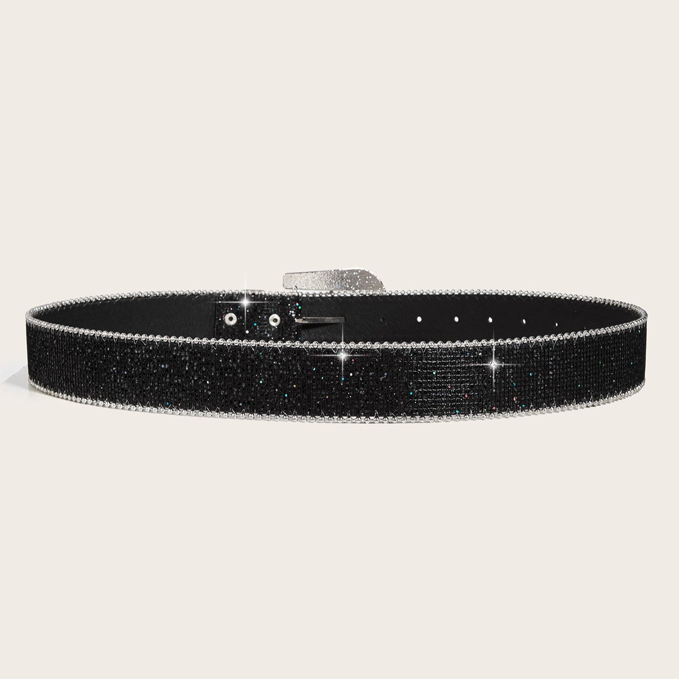 Chic Rhinestone Buckle Y2K Belt