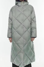 Padded Longline Hooded Puffer Coat coats