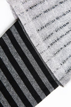 Distressed Collage Graphic Striped Layered Tee