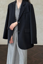 Split Back Relaxed Fit Blazer