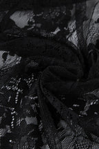 Black Elegant Lace Jacquard Cami Maxi Dress