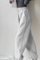 Fleece Lined Loose Knit Pants