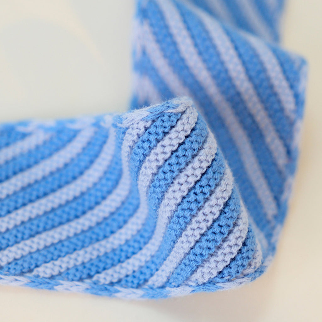 Colorblock Striped Knit Skinny Long Neck Tie Scarf