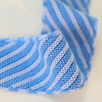 Colorblock Striped Knit Skinny Long Neck Tie Scarf