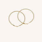 Oversized Titanium Steel Hoop Earrings