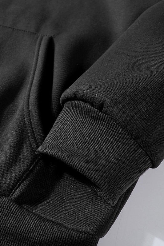 Gothic Graphic Relaxed Full Zip Hoodie