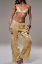 Oversize Sequin Loose Versatile Office Pants