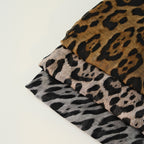 Leopard Pattern Thin Cotton Linen Touch Wrap Scarf