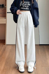 Straight Wide Leg Knit Pants