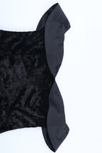 Sexy Off Shoulder Backless Velvet Bodycon Mini Dress