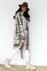 Plaid Button Down Shirt Coat coats