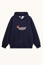 Dachshund Embroidered Pullover Hoodie