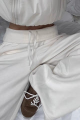 Athletic Relaxed Fit Wide Knit Pants