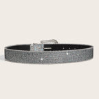 Chic Rhinestone Buckle Y2K Belt