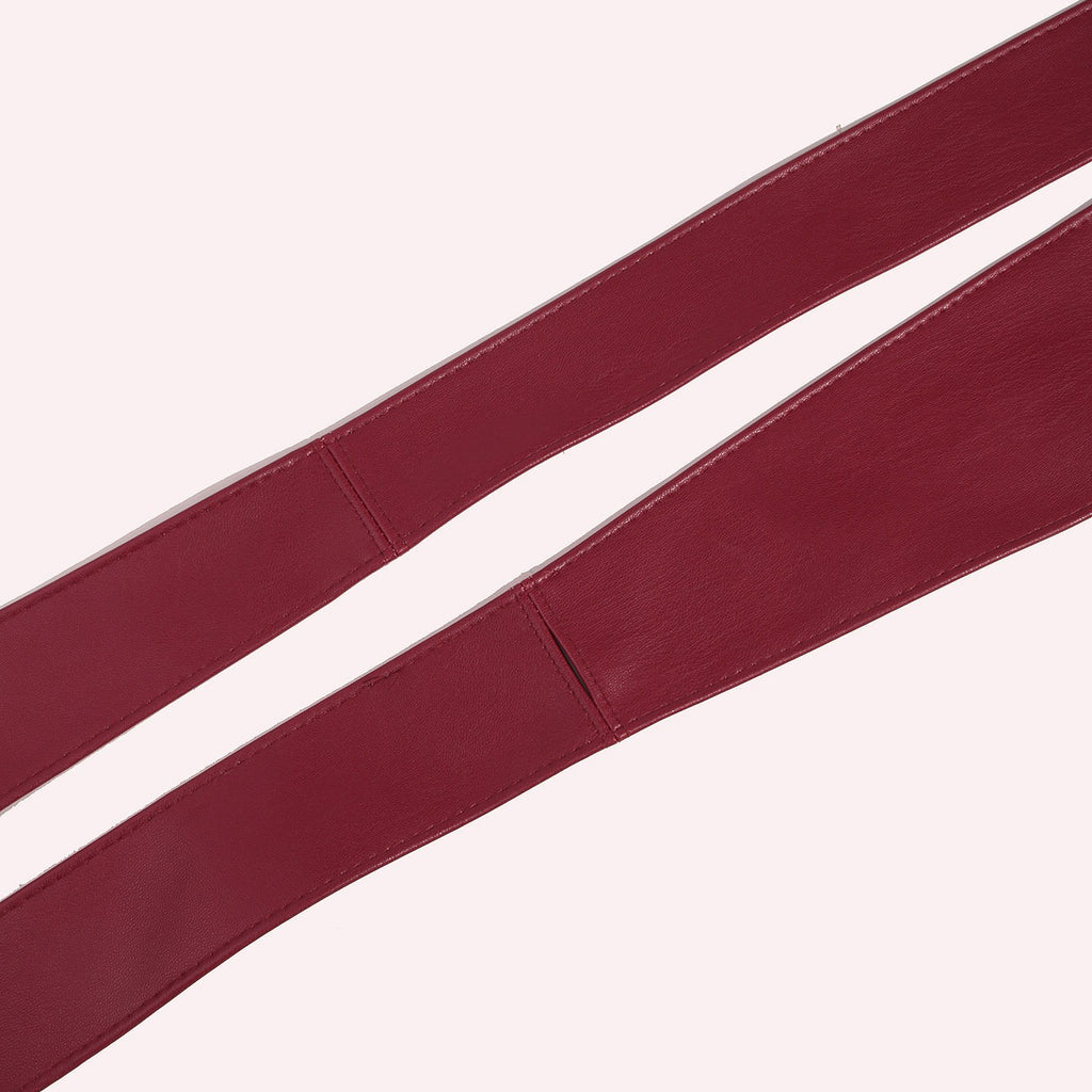 Wide Bow Tie Ribbon Waist Belt