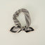Silk Cotton Slim Square Mixed Print Neck Scarf