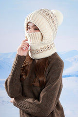 Chunky Knit Balaclava Scarf with Hat
