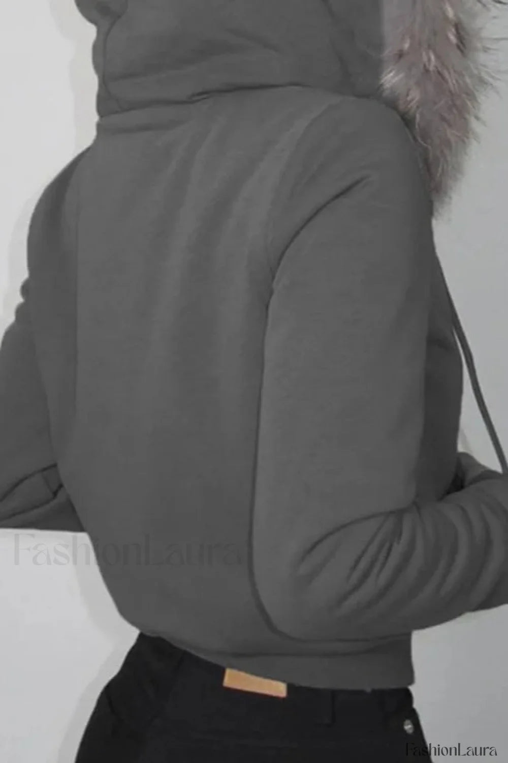 Fairy Fur Patchwork Double Zipper Hoodie