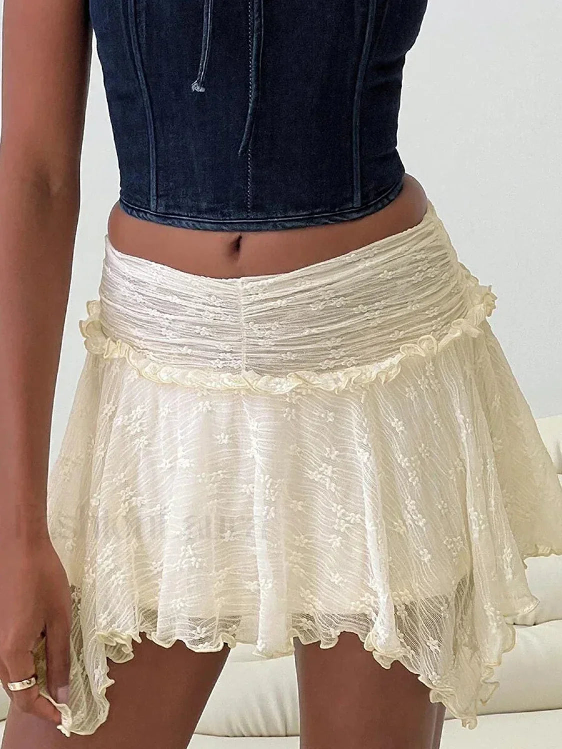 Fairy Grunge Layered Lace Skirt Main image