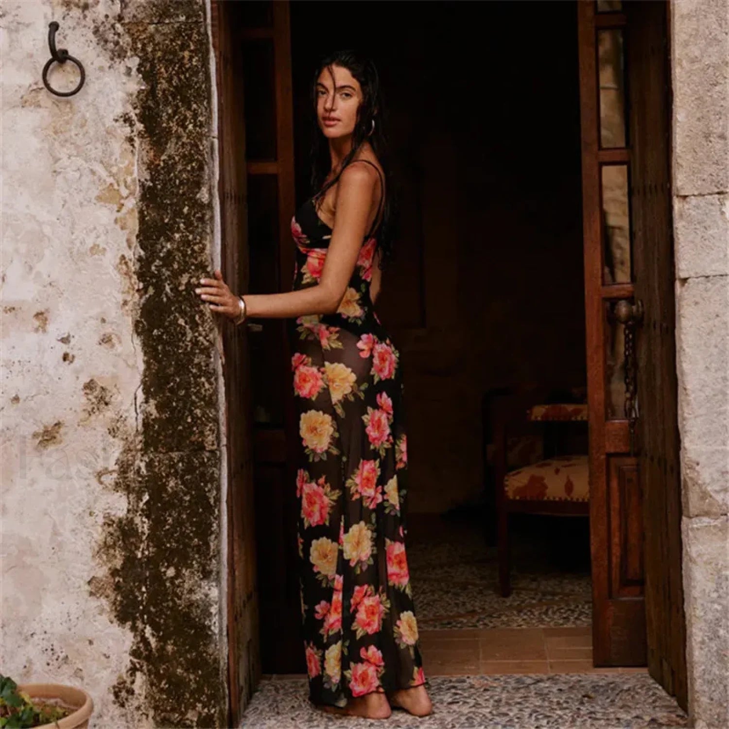 Fairy Grunge Strappy Floral Dress Secondary image