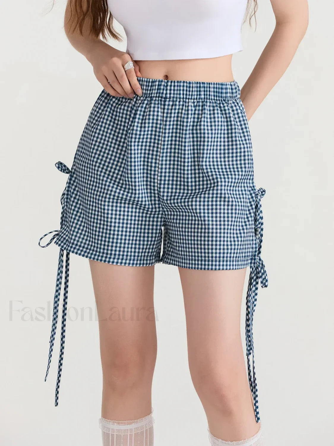 Fairycore Cute Bowknot Casual Loose Fit Streetwear Short Secondary image