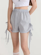 Fairycore Cute Bowknot Casual Loose Fit Streetwear Short