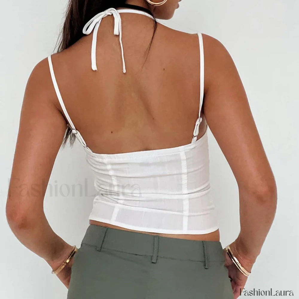 Fairycore Ruched Corset Crop Top