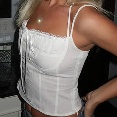 Fairycore Ruched Corset Crop Top