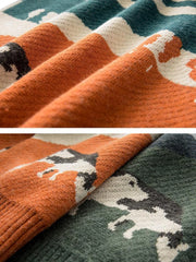 Farm Land Jacquard Knit Sweater Sweaters