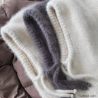 Fashion Balaclava Autumn Winter Warm Neck Women’s Solid Color Hat