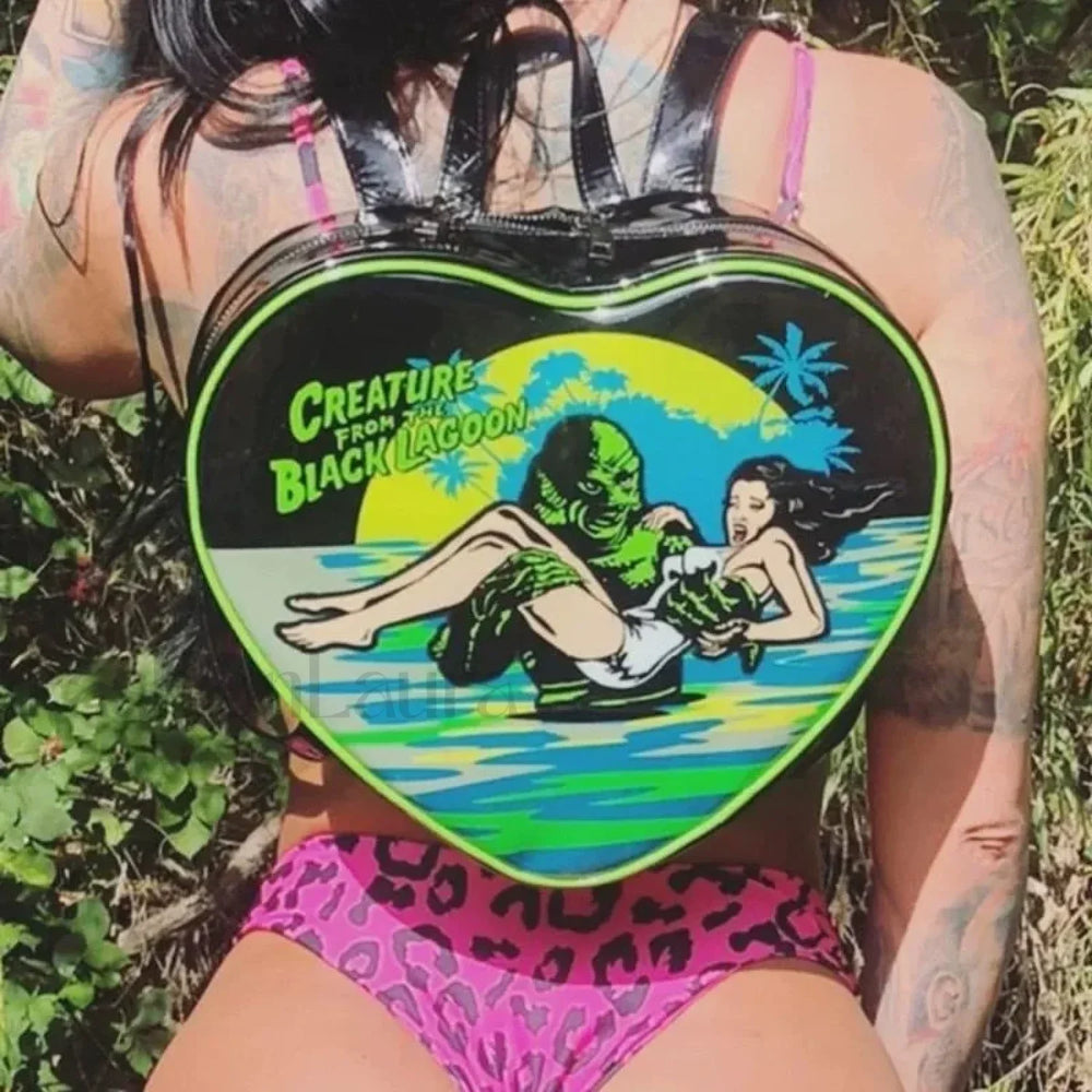 Fashion Grunge Mini Heart Punk Gothic Y2k Crossbody Rock Bag