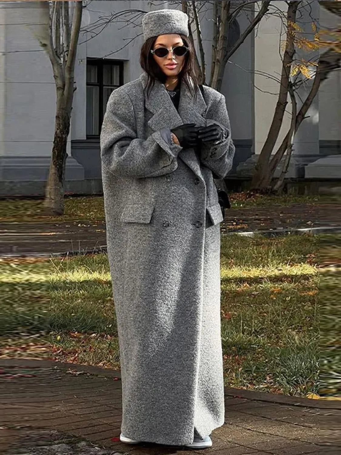 Fashion Turn Down Collar Overcoats Main image