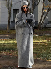 Fashion Turn Down Collar Overcoats