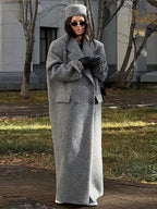 Fashion Turn Down Collar Overcoats