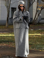 Fashion Turn Down Collar Overcoats