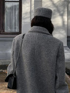 Fashion Turn Down Collar Overcoats
