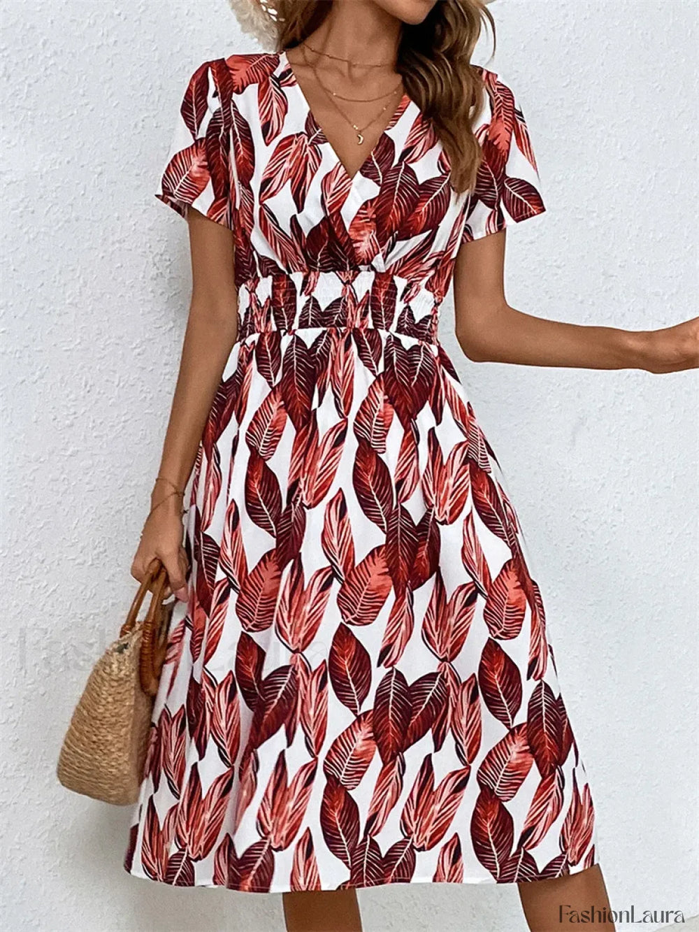 Fashionable Floral Holiday Sleeveless Chic Summer Long Midi Dress