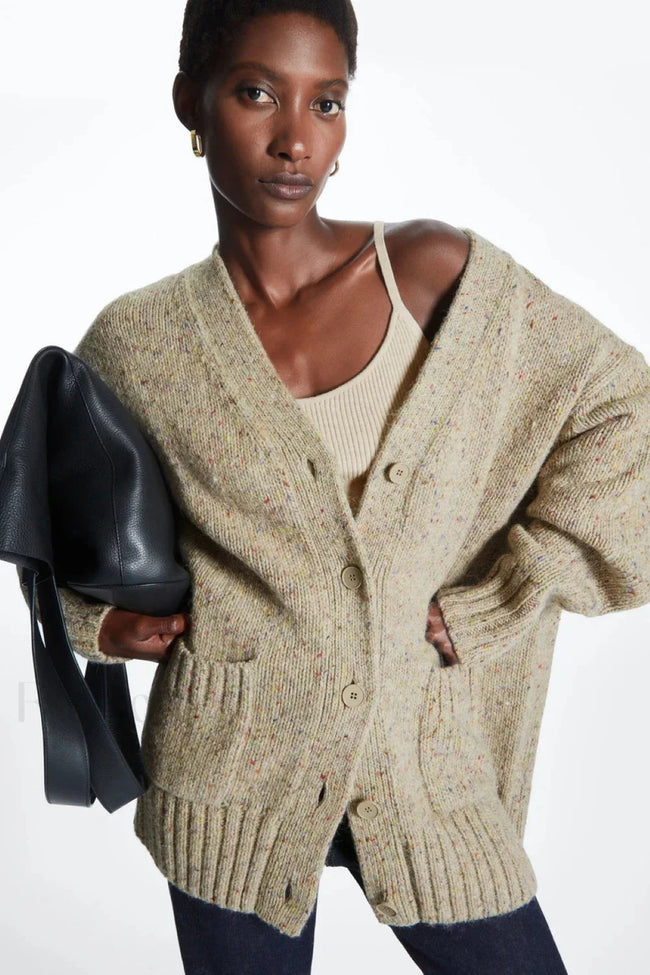 Fashionable Wool Blend Knit Cardiga Main image