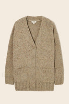 Fashionable Wool Blend Knit Cardiga Khaki / XS