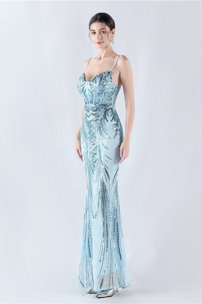 Boned Sequin Embroidered Formal Dress Secondary image
